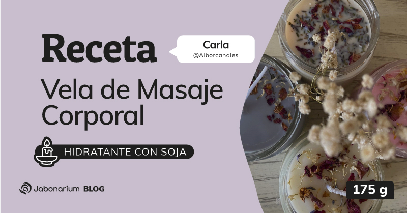 como hacer vela de masaje corporal con cera de soja y karité