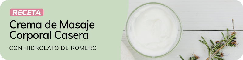 Cómo hacer Crema de Masaje Corporal Casera con Hidrolato de Romero