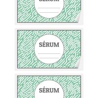 Etiqueta para Serum - Formas 2