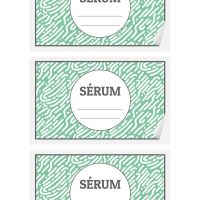 Etiqueta para Serum - Formas 2