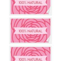 Etiqueta para cosméticos - 100% Natural