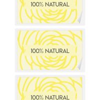 Etiqueta para cosméticos - 100% Natural 2