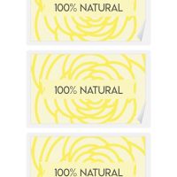 Etiqueta para cosméticos - 100% Natural 2