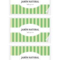 Etiqueta para cosméticos - Jabón Natural