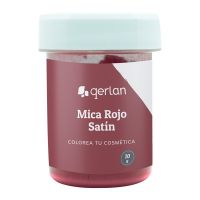 Mica Rojo Satin Perlada