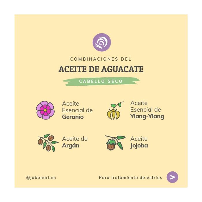 Aceite de aguacate Jabonarium - Aceite vegetal portador Cosmética Natural