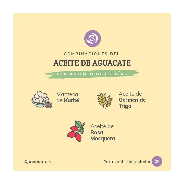 Aceite de aguacate Jabonarium - Aceite vegetal portador Cosmética Natural