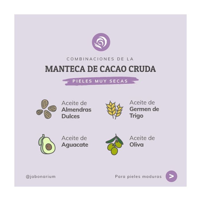 Manteca de Cacao pura Jabonarium - Manteca vegetal Cosmética Natural