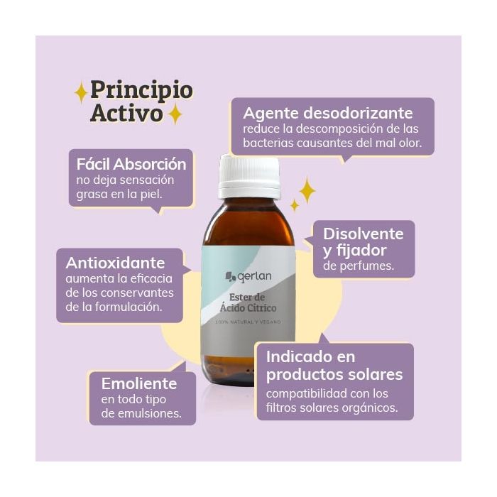 Ester de Ácido Cítrico Jabonarium - Principio activo Cosmética Natural