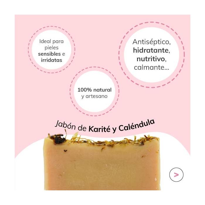 Jabón de Caléndula y Karité Jabonarium - Jabón Cosmética Natural