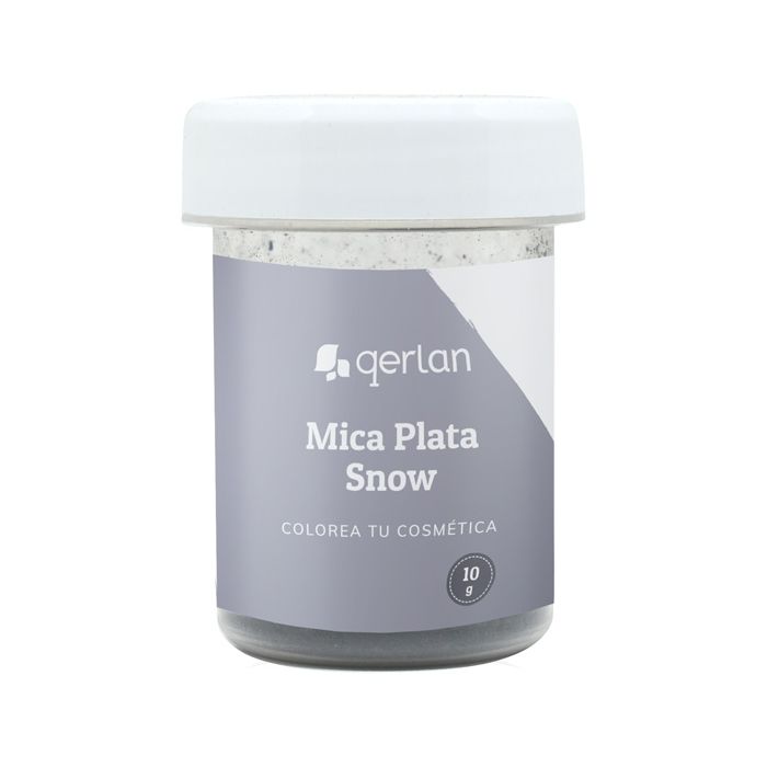 Mica Plata Snow Perladada Jabonarium - Mica Cosmética Natural