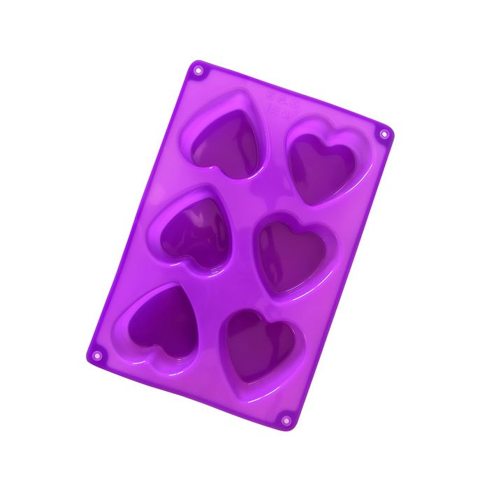 Molde de silicona con Forma de Corazón Jabonarium - Molde de silicona para jabón Cosmética Natural