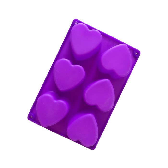 Molde de silicona con Forma de Corazón Jabonarium - Molde de silicona para jabón Cosmética Natural