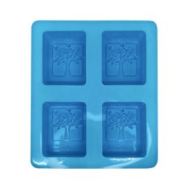 Moule à savon en silicone avec motif d'arbre