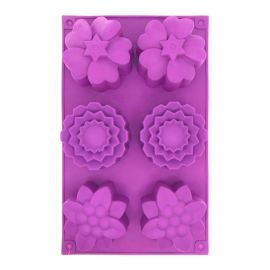 Moule en silicone pour savons Fleur