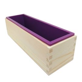 Moule rectangulaire en silicone et bois