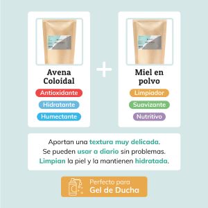 Avena Coloidal y Miel en Polvo Combinadas - Jabonarium