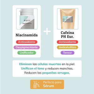 Niacinamida y Cafeína pH Eur. Combinadas - Jabonarium