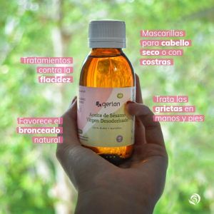 Aceite de Sésamo Jabonarium - Aceite vegetal portador Cosmética Natural