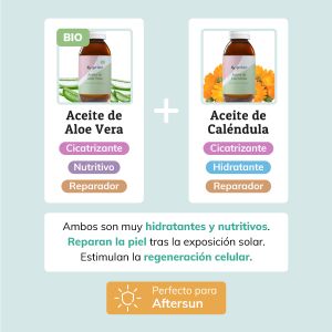 Aceite de Aloe Vera y Aceite de Caléndula Combinados - Jabonarium