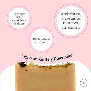 Jabón de Caléndula y Karité Jabonarium - Jabón Cosmética Natural