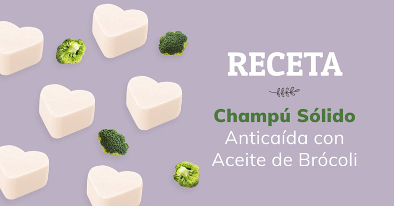 Cómo hacer champú sólido anticaída casero con Aceite de Brócoli e Hidrolato  de Romero