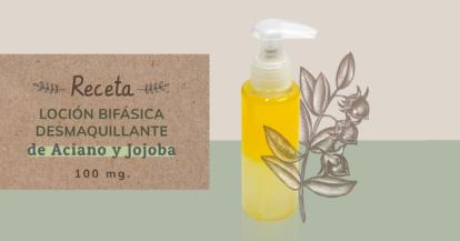 Cómo hacer loción casera desmaquillante bifásica casera de Aceite de Jojoba e Hidrolato de Aciano