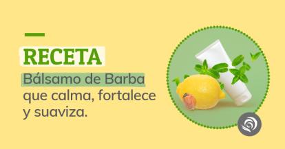 Cómo hacer bálsamo de barba fortalecedor y calmante casero con aceites esenciales de Limón y Menta Piperita - Receta