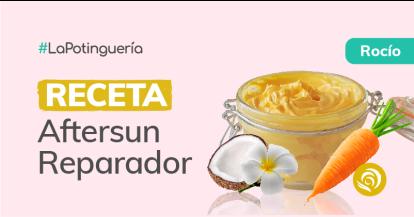 Como hacer Aftersun Reparador y Calmante casero con aceites de Zanahoria y Monoi de Tahití y Manteca de Karité