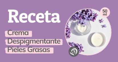 Como hacer Crema Despigmentante casera para pieles grasas y mixtas con Complejo Despigmentante y Aceite de Avellana