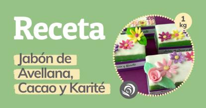 Receta para hacer jabón casero de Aceite de Avellana y mantecas de Cacao y Karité