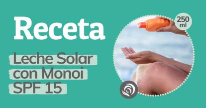 Receta para hacer leche solar casera con Aceite de Monoi spf 15 y Urea