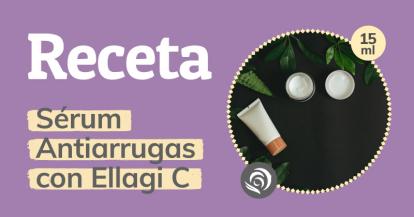 Receta para hacer Sérum Facial antiarrugas casero con Ellagi C. y Agua de Melisa