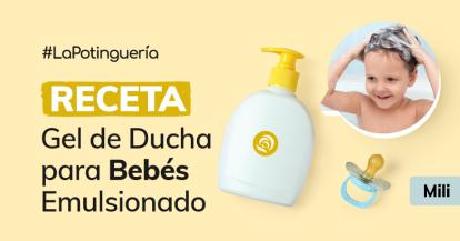 Cómo hacer Gel de ducha emulsionado para bebés con Coco y Arroz