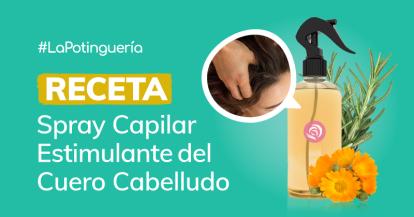 Cómo hacer Spray Estimulante del Cuero Cabelludo con Romero, CBD y Caléndula