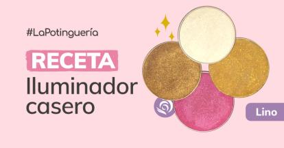 Como hacer Iluminador Higlighter casero blanco, oro, bronce y rosa de Arrurruz en polvo y Mias perladas