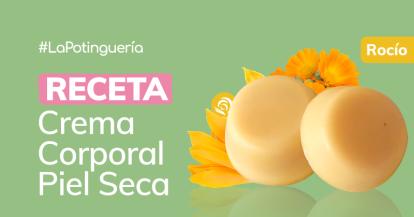 Receta para hacer Crema Corporal sólida casera para pieles Secas de Manteca de Cacao y Aceite de Caléndula