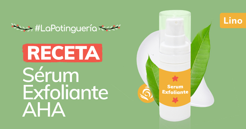 Receta Serum Alfahidroxiácidos casero o peeling casero, receta de cosmética natural de Jabonarium